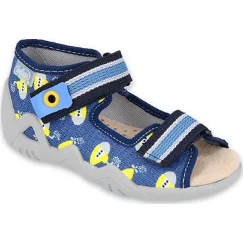 Chlapecké bačkory BEFADO 350P020 chlapecké sandálky kožená stélka 19 350P020_19