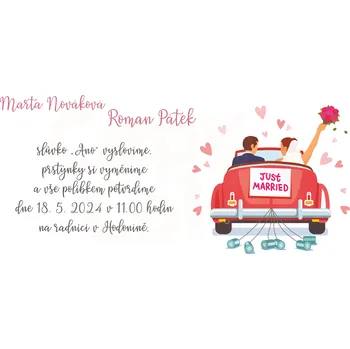 Svatební dekorace Svatební oznámení - DL - 024