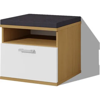 Botník Nabytekmorava Botník do předsíně PR 33 barva lamina: BUK / BÍLÁ