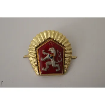 Odznak ČSLA důstojník čepicový - zlatý