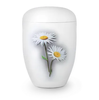 Smuteční dekorace Ekologická urna Fleur Blanche - Sedmikráska