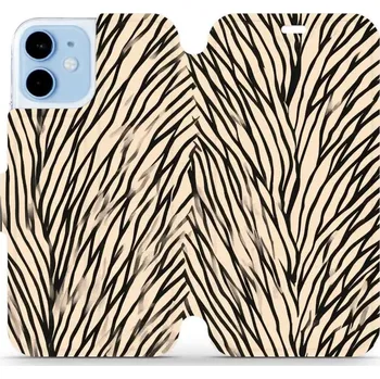 Pouzdro na mobilní telefon Flipové pouzdro Mobiwear - Apple iPhone 12 Mini - VA52S V koruně stromu (Knížkové flip pouzdro, obal, kryt na mobil Apple iPhone 12 Mini - VA52S V koruně stromu, materiál Umělá kůže + TPU - ochrana 360°, stojánek, silikonová vanička, magnetické zavírání)