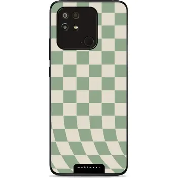 Pouzdro na mobilní telefon Lesklý kryt Mobiwear Glossy - Xiaomi POCO C40 - GA58G Zelená a béžová šachovnice (Prémiové lesklé pouzdro, obal, kryt Mobiwear Glossy na mobil Xiaomi POCO C40 - GA58G Zelená a béžová šachovnice, materiál Plast + TPU silikon - krytí po všech stranách,)