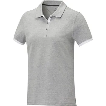 Dámské tričko Elevate Dámské polo triko EL38111 Heather Grey-White XS