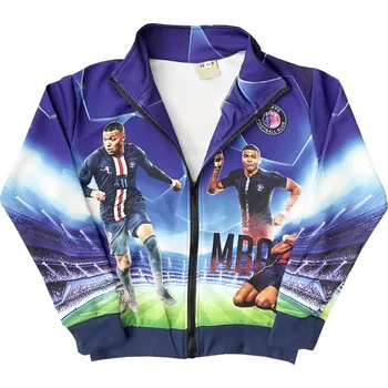 Chlapecká mikina Numberoplus Dětská fotbalová mikina s potiskem - Kylian Mbappe, (Balení/6ks)