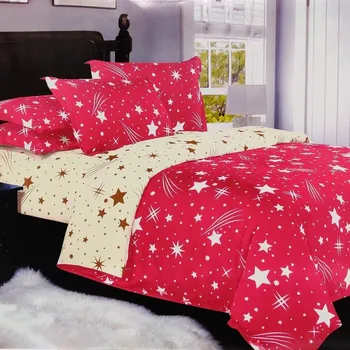 Povlečení Sendia 7-dílné povlečení Hvězdy a křivky růžová