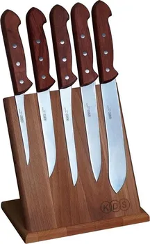 Kuchyňský nůž KDS Bubinga 2663 sada řeznických nožů se stojanem 6 ks