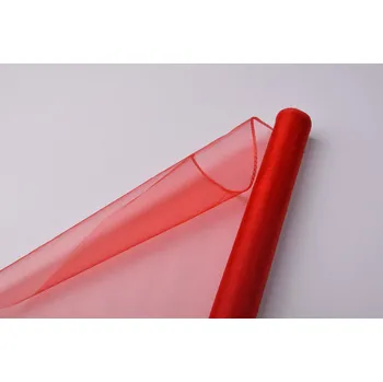Organzová stuha v červené barvě 48,5 cm 06074