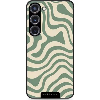 Pouzdro na mobilní telefon Lesklý kryt Mobiwear Glossy - Samsung Galaxy S23 Plus - GA57G Zelené a béžové zkrouceniny (Prémiové lesklé pouzdro, obal, kryt Mobiwear Glossy na mobil Samsung Galaxy S23 Plus - GA57G Zelené a béžové zkrouceniny, materiál Plast + TPU silikon - krytí po)