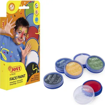 Speciální výtvarná barva Barvy na obličej JOVI 6 barev v kelímku 8ml- 171