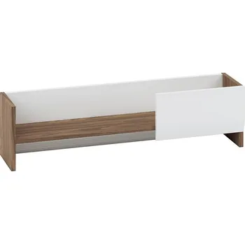 Komoda Polica Dallas 138cm Orech/Bílý Lesk/Bílý