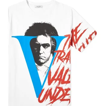 Pánské tričko VALENTINO Undercover White tričko L Bílá