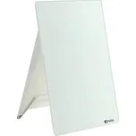 Stolní skleněná tabule se stojanem, bílá, A4. NOBO