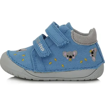 Dívčí tenisky Plátěné tenisky C070-41709 modrošedá s koalou, D.D.Step Velikost: 21