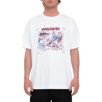 Pánské tričko Tričko Volcom Street Keutchi White L