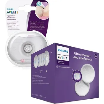 Philips AVENT Chránič bradavek - small 2 ks + ster.krabička Prsní vložky jednorázové 60