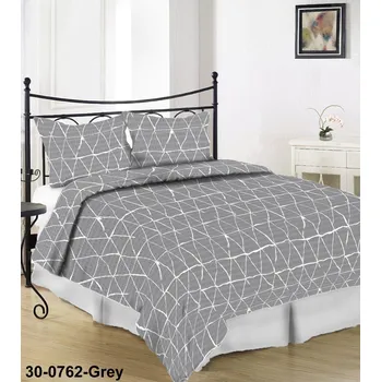 Povlečení Povlečení krep 30-0762 Grey 140x200 / 70x90