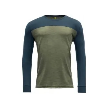 Devold Norang Merino 150 Shirt Man lichen melange/night XXL; Zelená triko + DÁREK DLE VÝBĚRU!