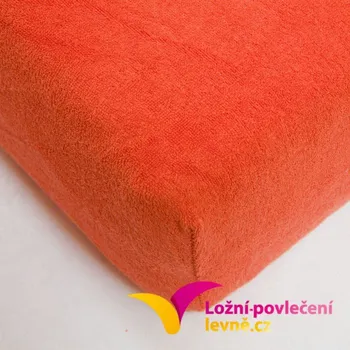 Prostěradlo Rebeka FROTÉ prostěradlo červené 180x200cm