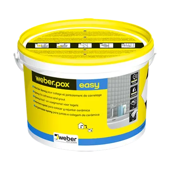 Omítka Weberpox easy R2 epoxidové lepidlo a spárovací malta 5 kg Lepidla na obklady a dlažby - Disperzní a speciální lepidla