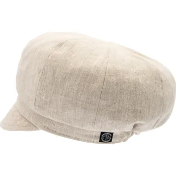 Čepice CTH Ericsson Dámská béžová lněná bekovka od CTH Ericson - Regina Velikost: 57 cm (M)