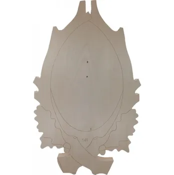 Polotovar na podložku pod trofej muflona Hotová podložka na ukázku