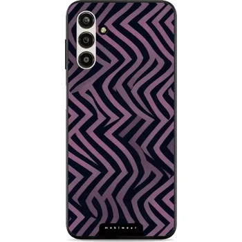 Pouzdro na mobilní telefon Lesklý kryt Mobiwear Glossy - Samsung Galaxy A13 5G / A04s - GA55G Fialové klikyháky (Prémiové lesklé pouzdro, obal, kryt Mobiwear Glossy na mobil Samsung Galaxy A13 5G / A04s - GA55G Fialové klikyháky, materiál Plast + TPU silikon - krytí po všech)