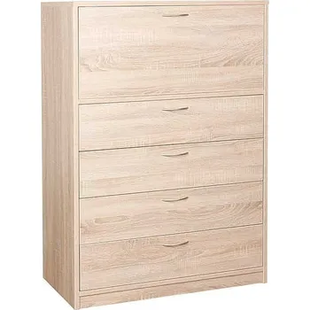 Komoda Komoda zásuvková s barem OFFICE C528 dub sonoma, buk