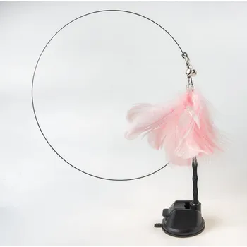 Hračka pro kočku Mávátko - hračka pro kočky s peříčky Barva: Pink Feather Set