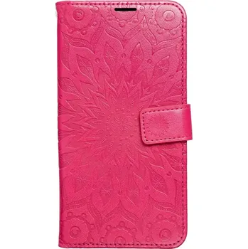 Pouzdro na mobilní telefon Flipové pouzdro Coolcase Mezzo na mobil Samsung Galaxy S23 FE - Magenta mandala (Flip kryt či obal Forcell MEZZO na mobil Samsung Galaxy S23 FE - Magenta mandala)