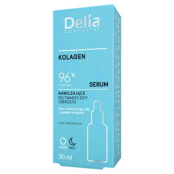 Pleťové sérum Delia Cosmetics Kollagen 96 % hydratační sérum na obličej, krk a dekolt 30 ml