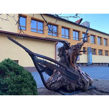 Socha loď - olivové dřevo + loď - VR2021_P-L