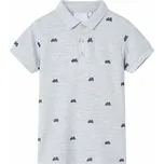 vidaXL Dětská polokošile šedá melanž 104