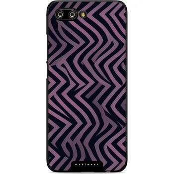 Pouzdro na mobilní telefon Lesklý kryt Mobiwear Glossy - Honor 10 - GA55G Fialové klikyháky (Prémiové lesklé pouzdro, obal, kryt Mobiwear Glossy na mobil Honor 10 - GA55G Fialové klikyháky, materiál Plast + TPU silikon - krytí po všech stranách, neošoupatelný potisk, tenké proveden