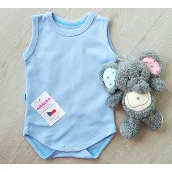 AMÁLKA Elastické body nátělník modré Velikost: 68