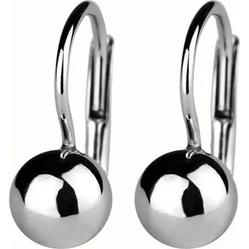 Náušnice Stříbrné náušnice pecky duté