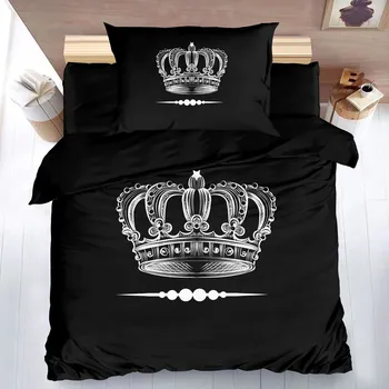 Povlečení Disha 3D povlečení King crown