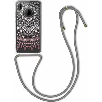 Pouzdro na mobilní telefon Pevné silikonové pouzdro kwmobile Crossbody na mobil Huawei P20 Lite s popruhem - indian sun (Silikonový kryt či obal s popruhem kwmobile Crossbodyna mobil Huawei P20 Lite indian sun)