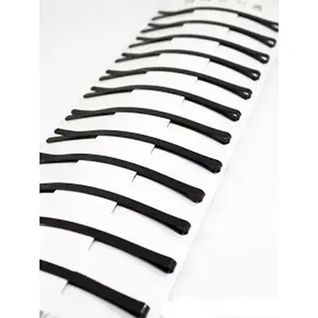 Klasická černá pérka do vlasů - černá - 12ks - široká