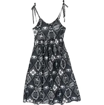 Dámské šaty SANTA CRUZ šaty - Patchwork Dress Black Patchwork (BLACK PATCHWORK)