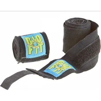 Bandáž na box a MMA RioFit Bandáže 2,5 m - černé - 699100001