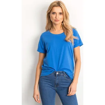 BASIC FEEL GOOD Bavlněné tričko Abby modré Velikost: S