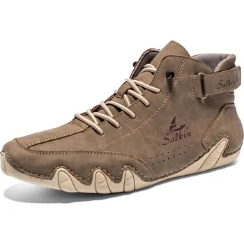 Pánská běžecká obuv Outdoorové tenisky MIX583 Barva: Khaki, Velikost: 40