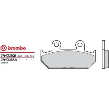 Autodíl BREMBO brzdové destičky moto 07HO3509