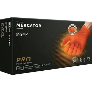 Pracovní rukavice MERCATOR Prémiové rukavice gogrip orange 50ks (velikost S)