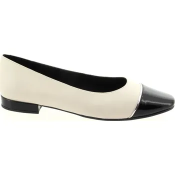 Dámské baleríny LODI Dámské kožené bílo-černé balerínky AMB4473-NEGRO-245 Velikost 39