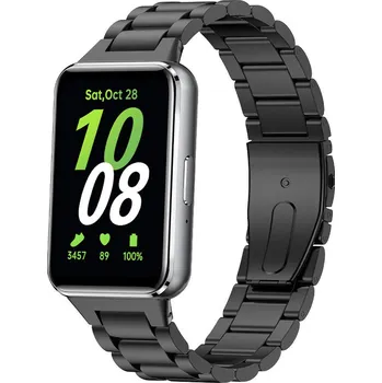 Ostatní příslušenství k chytrým hodinkám eses Kovový řemínek pro Samsung Galaxy Fit 3 - Černý