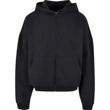 Pánská mikina Build Your Brand Pánská oversize mikina na zip BY254 Black 4XL