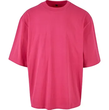 Pánské oblečení Build Your Brand Pánské volné triko BY256 Hibiskus Pink L