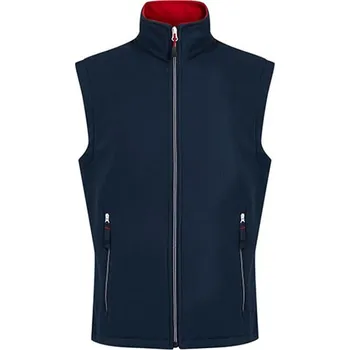 Pánská vesta Regatta Ascender Pánská softshellová vesta TRA925 Navy-Classic Red L